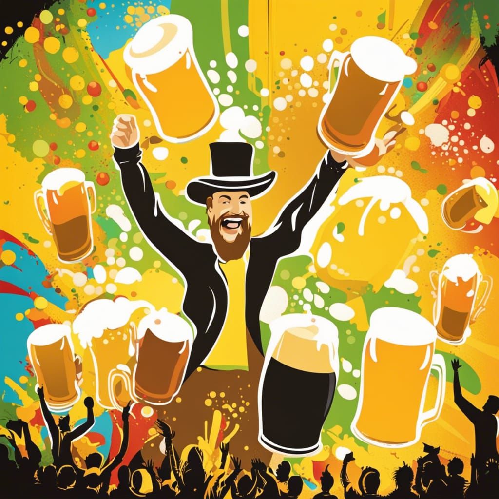 Oktoberfest Beer Festival in Paintsplash Style