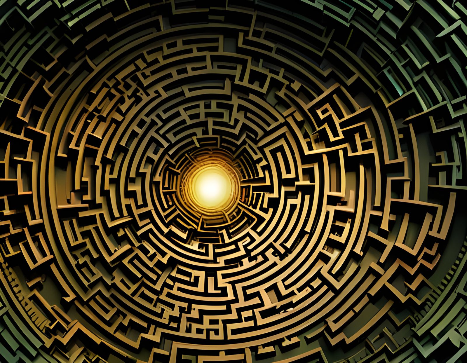 Articulate Geometric Maze in Maximalist Surrealism