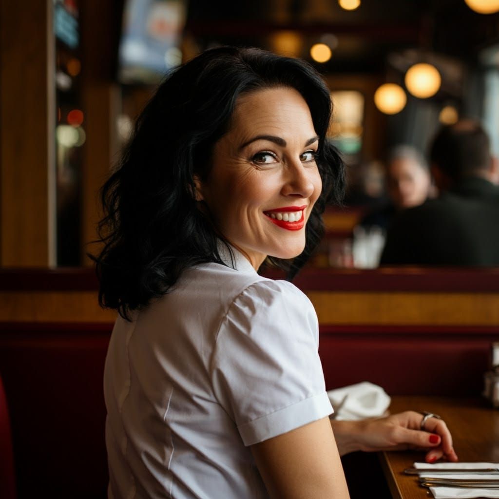Beautiful Woman Captured in Candid Moment