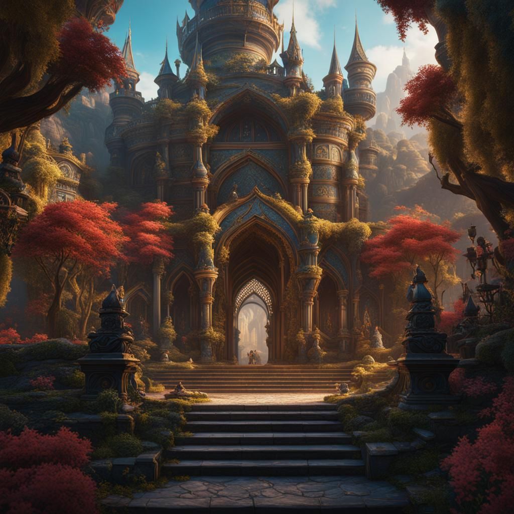 Fantastical Matte Painting in Deep Color