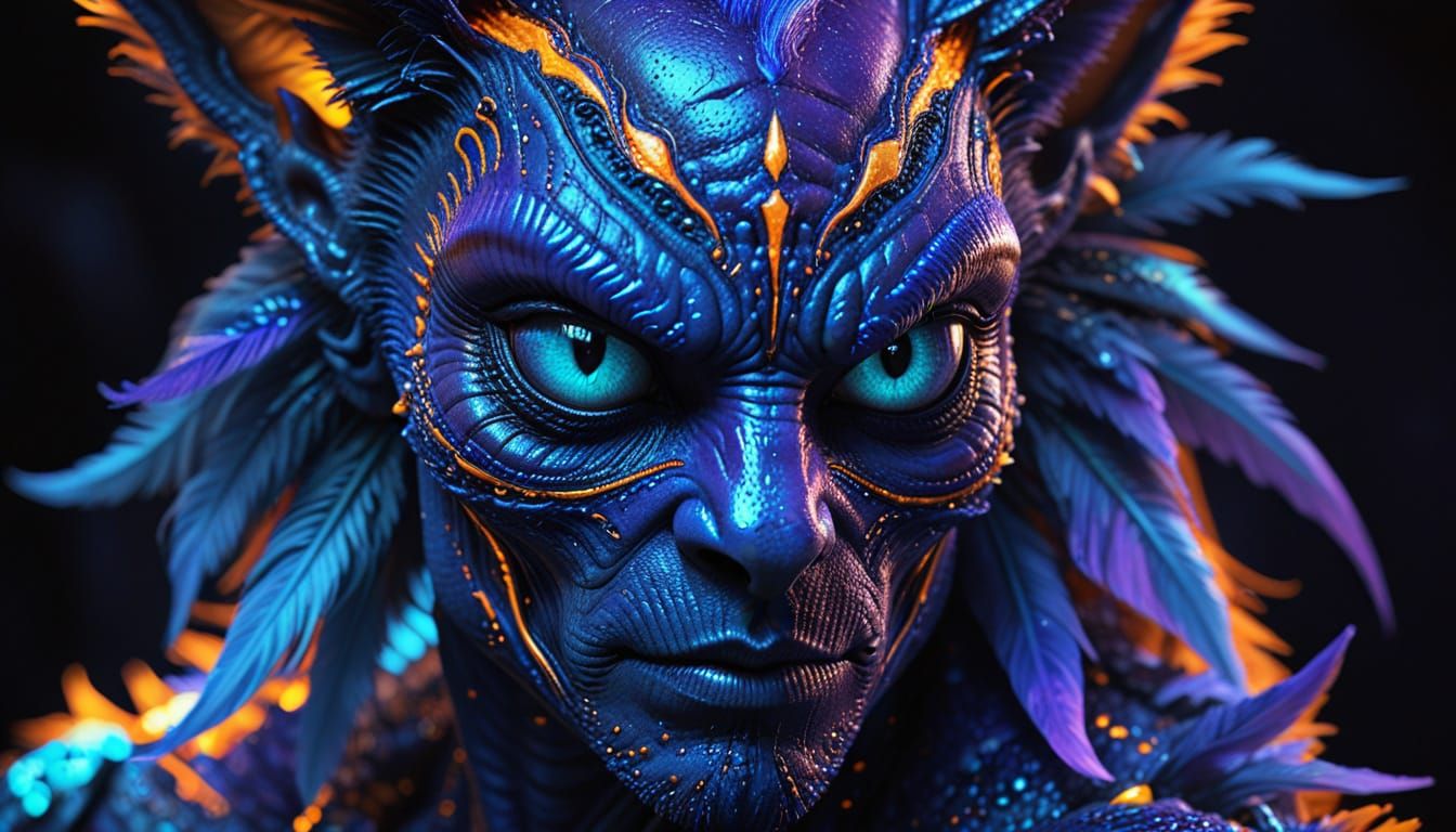 Intense Alien Beast Eye in Macro Photography