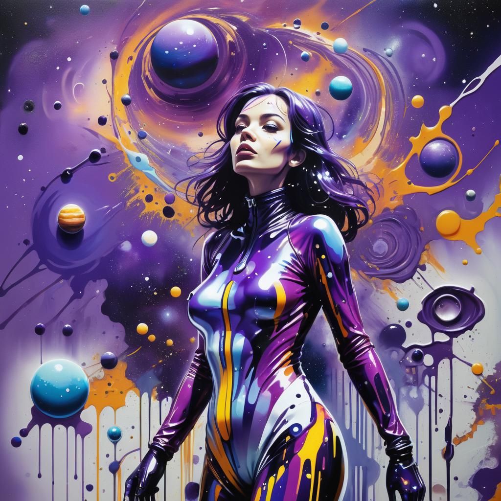Violet Space Odyssey: Graffiti Art in Space