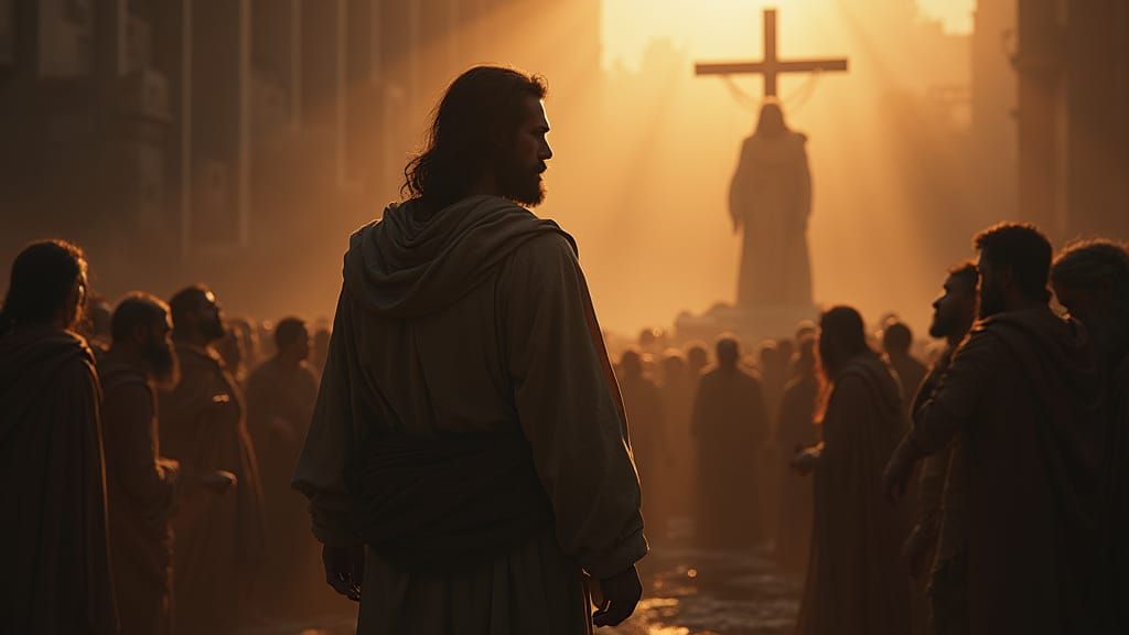 Barabbas Triumphs in Dark, Earthy Tones, a Cyberpunk-Inspire...