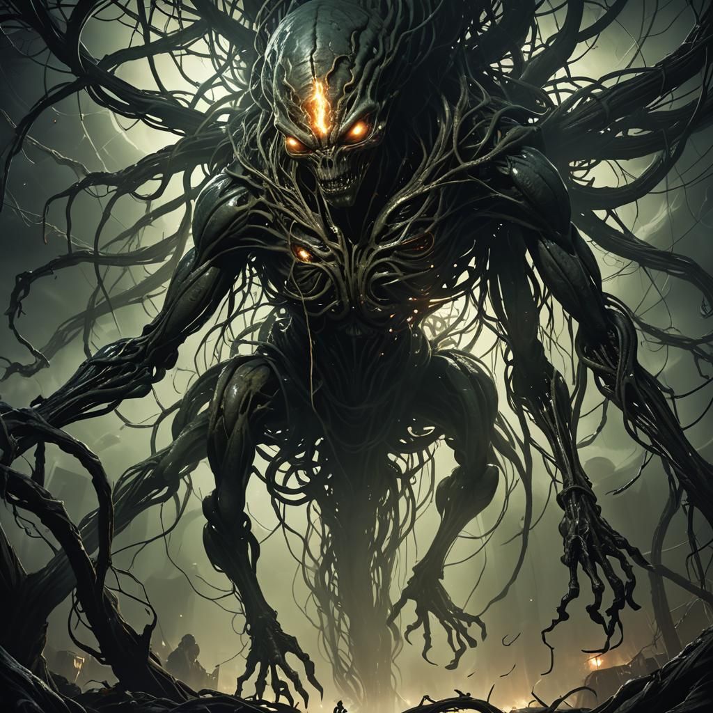 Dark Sci-Fi Alien Domination with Decaying Roots