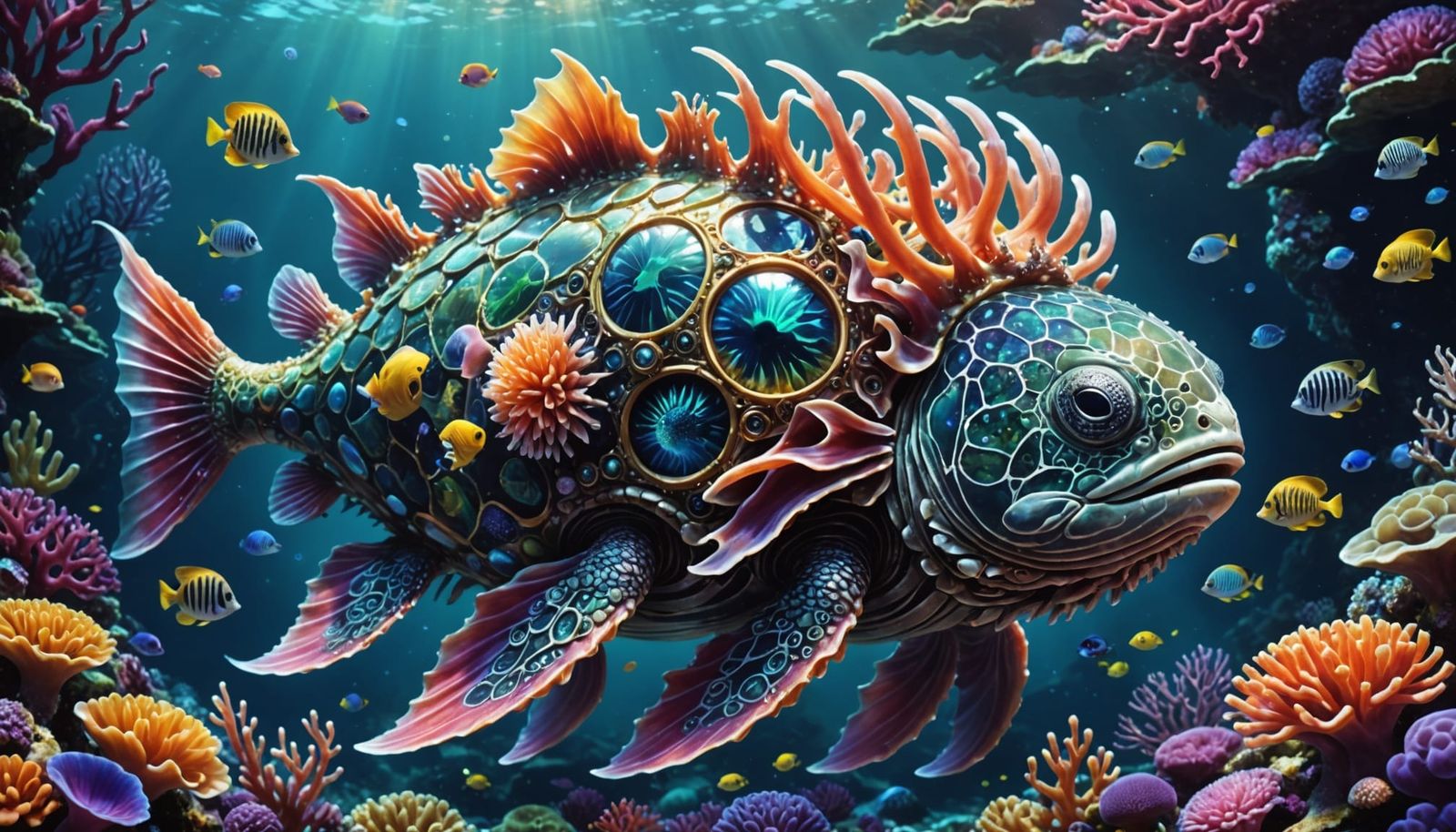 Mythical Sea Creature Emerges from Underwater Realm