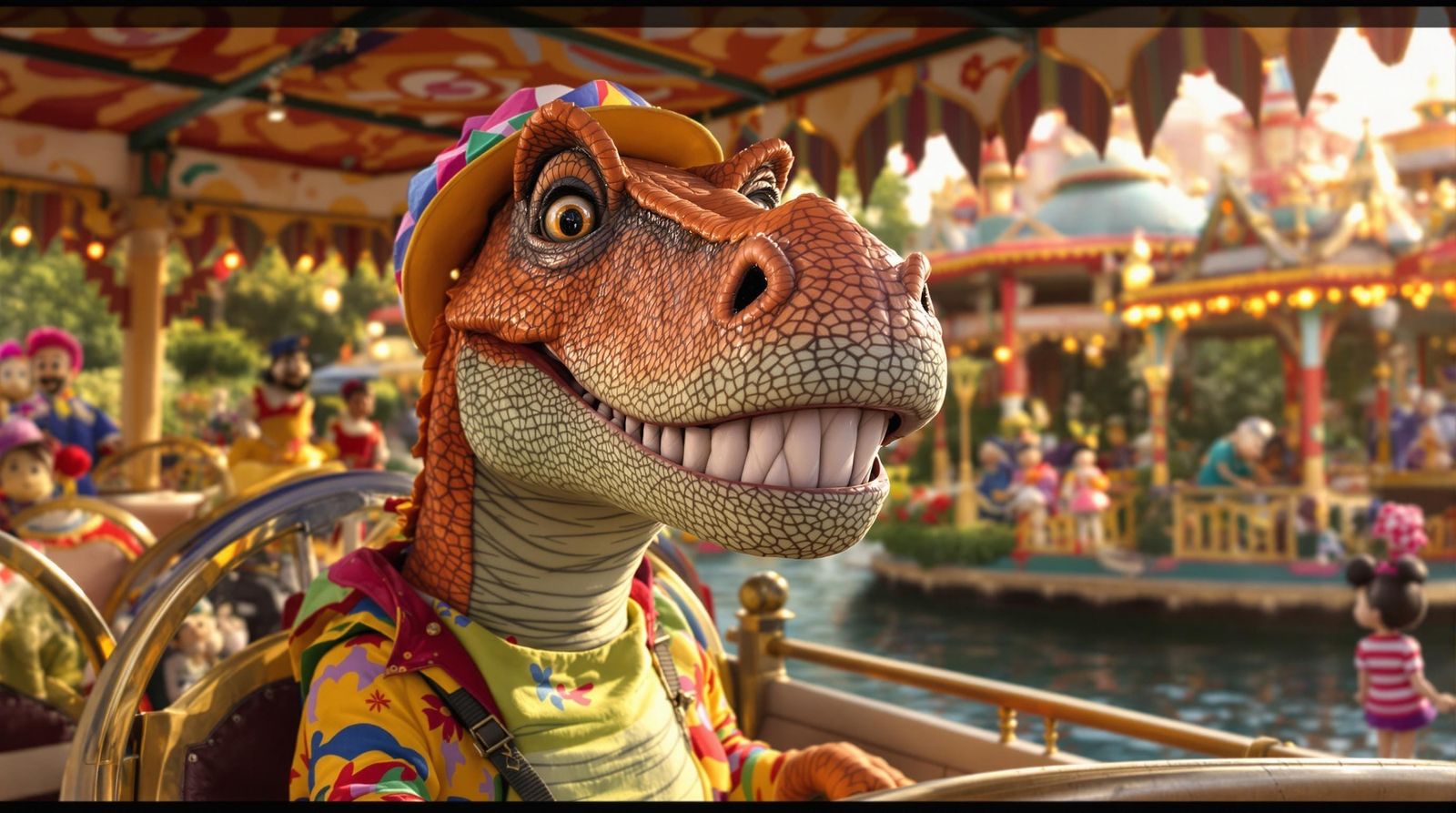 Jurassic Dinosaur Rides Small World