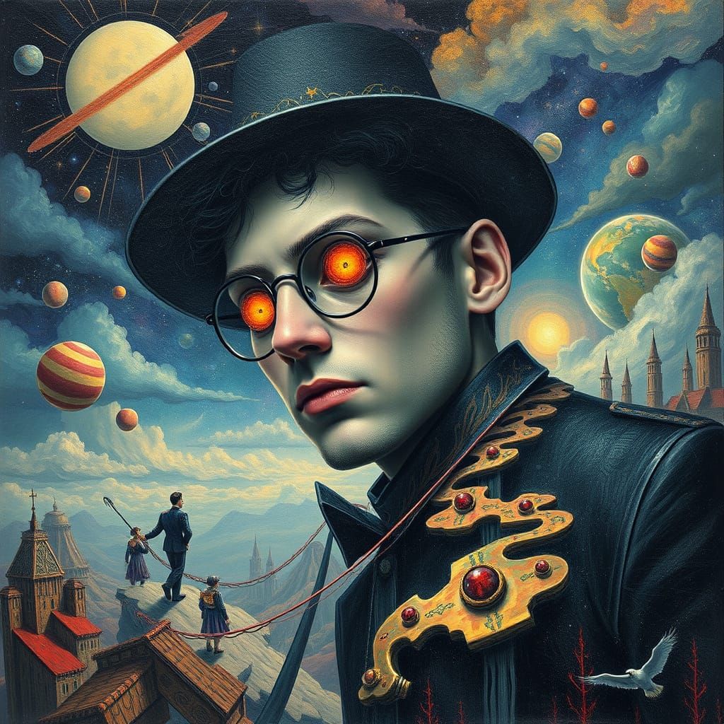 Surreal Masterpiece in the Style of Rafael Santi