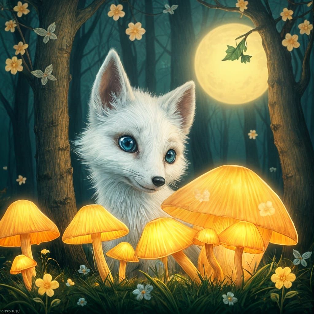 Enchanted Fox in Whimsical Forest