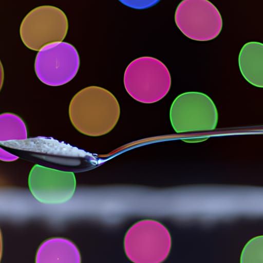 Spoonful of Sugar Macro Photograph