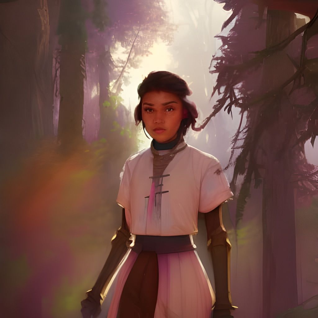 Androgynous Adventurer Portrait in Ethereal Lighting