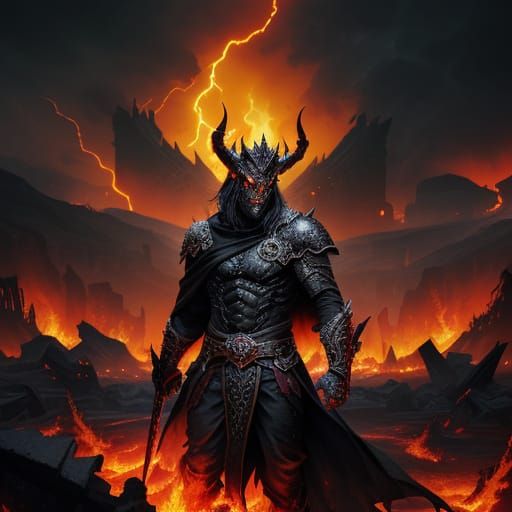 Cyberpunk-Style Demon Lord Reigns Supreme in Dark Fantasy Re...