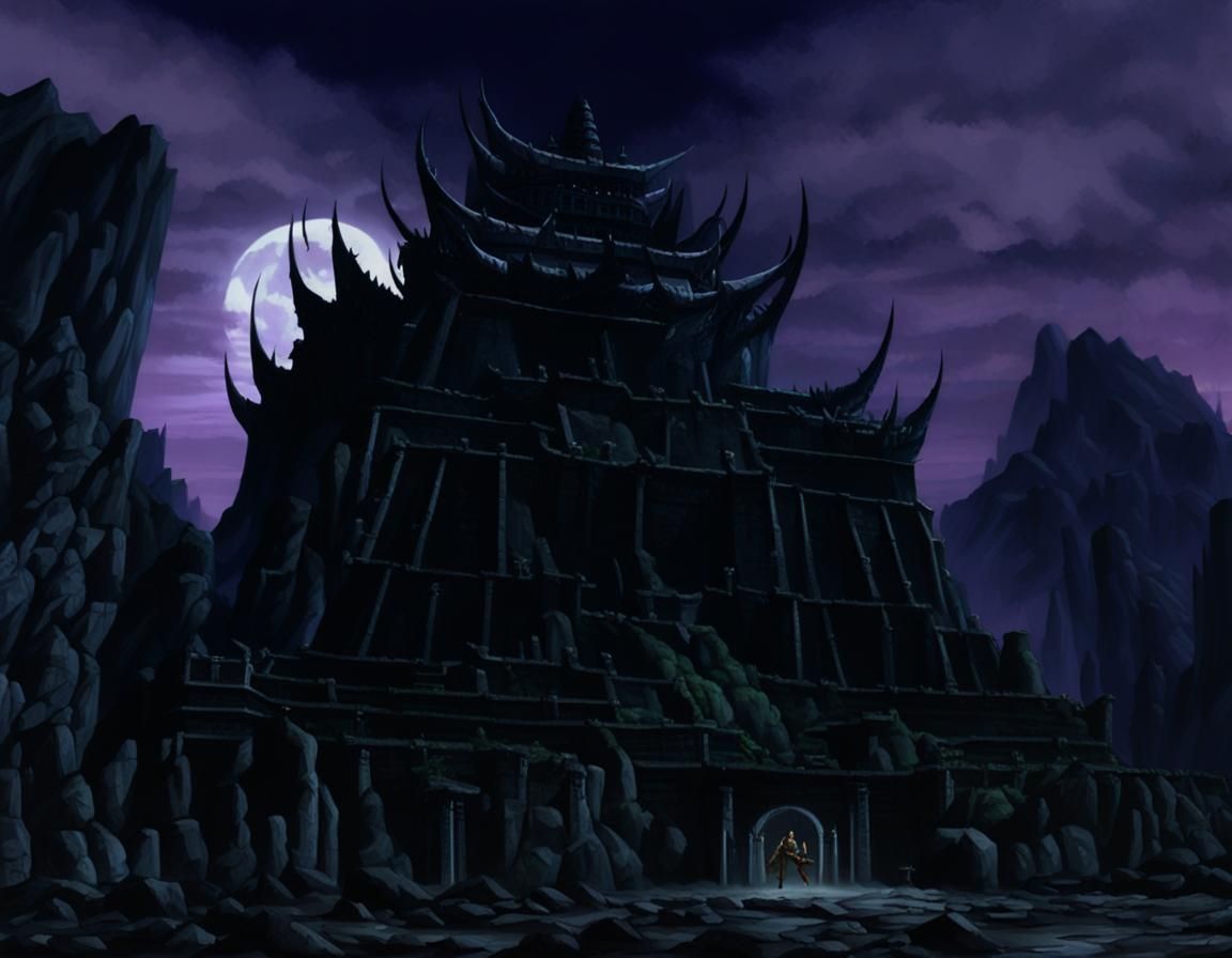 Shao Kahn's Fortress: Exterior View from Mortal Kombat