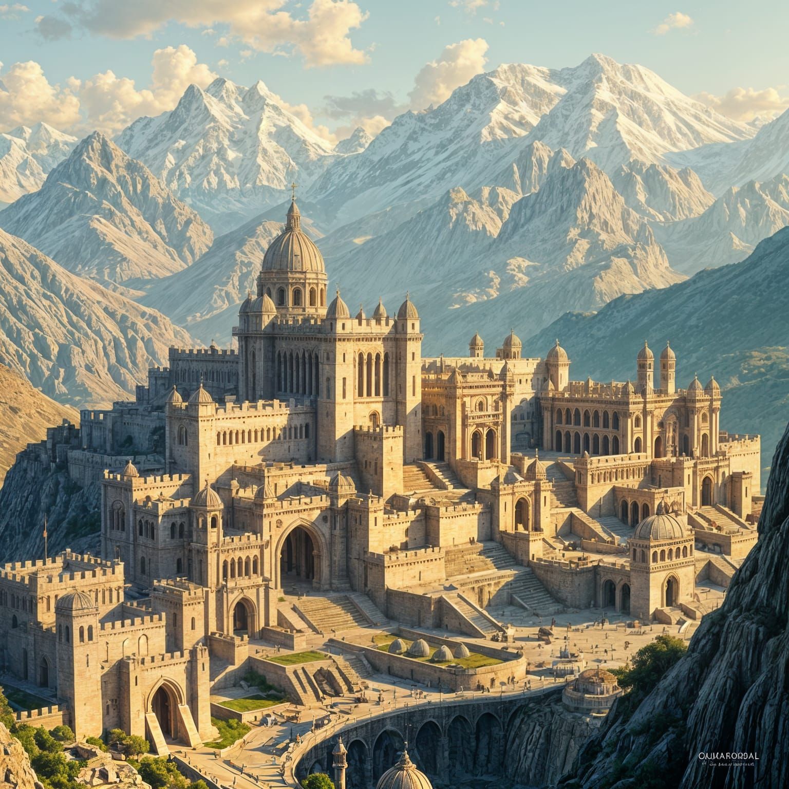 Minas Tirith Skyline in Hildebrandt Brothers Style