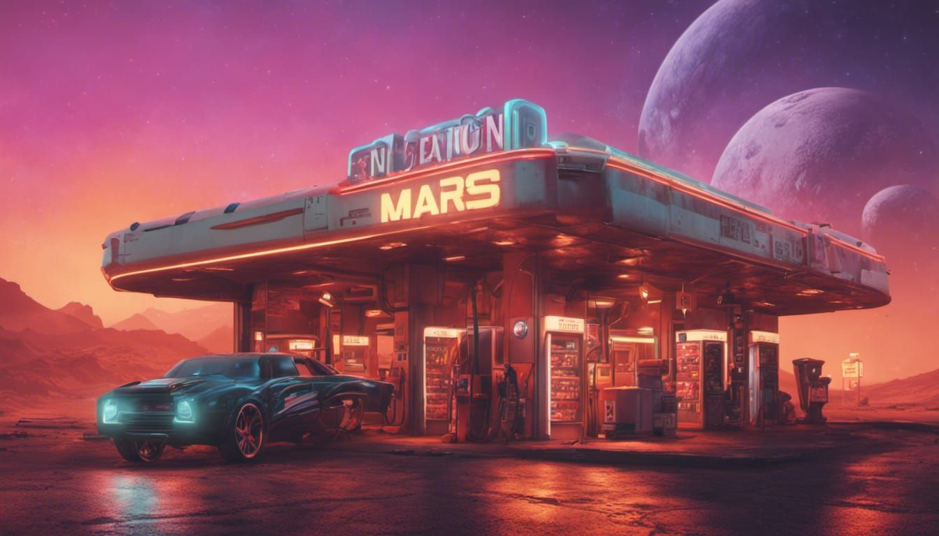 Gas station on Mars