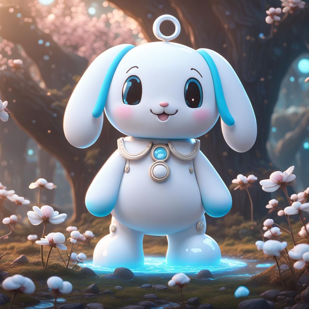 Detailed Matte Painting of Cinnamoroll in 8K