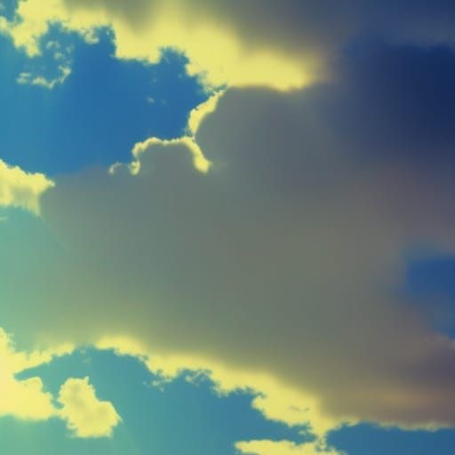 Heavenly Sunshine Beams Through Divine Clouds