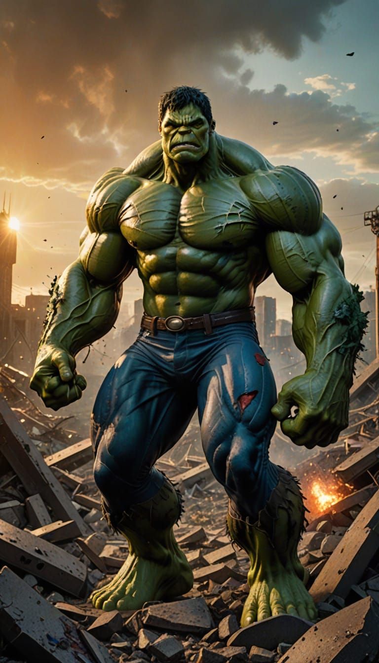 Super Hulk: Epic Hybrid of Strength and Power