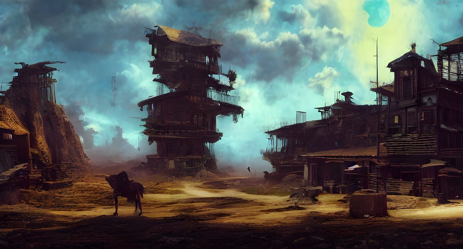 Gunfight at the O.K. Corral in Hypermodern Style