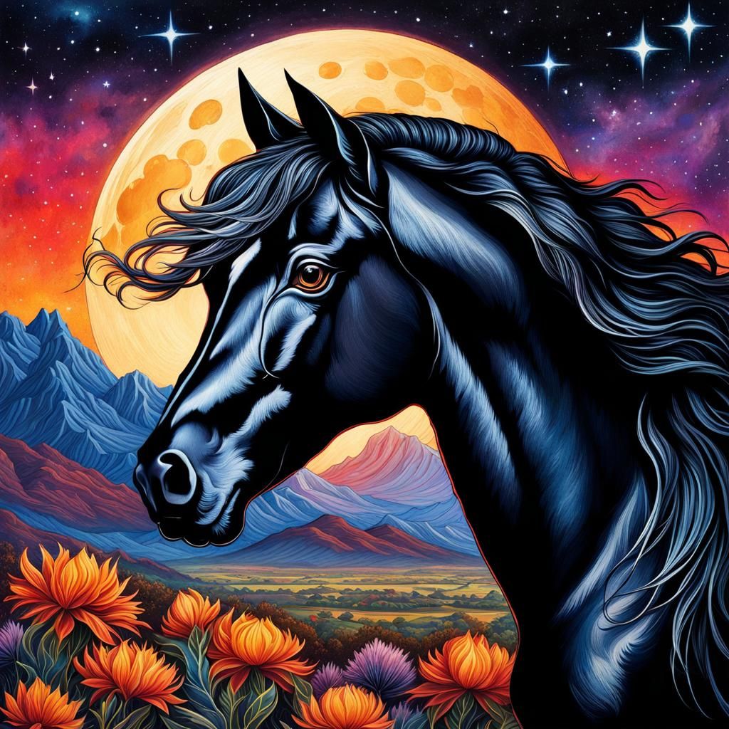 Black Stallion at Midnight