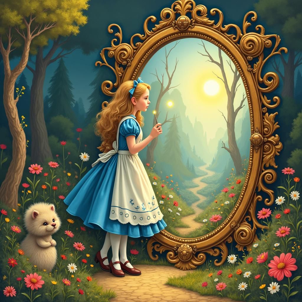 Alice in Oz and Wonderland Steampunk Landscape