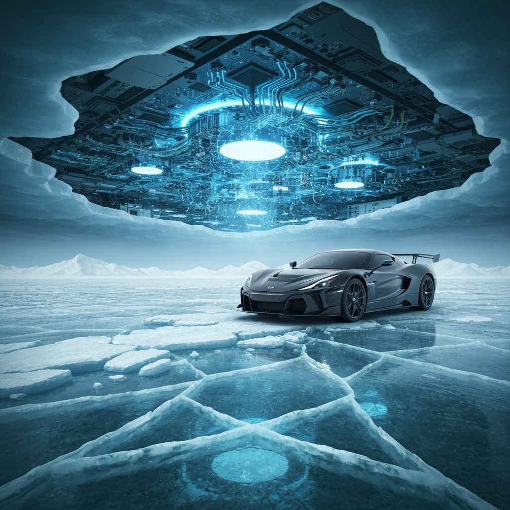 Rimac Navara on Cracked Ice Reveals Supercomputer