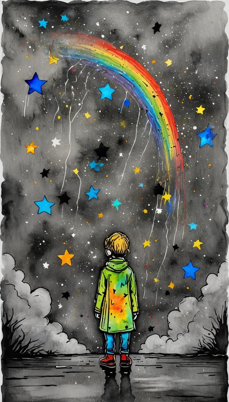 Luminous Fairy Soaring Through Starry Night Sky