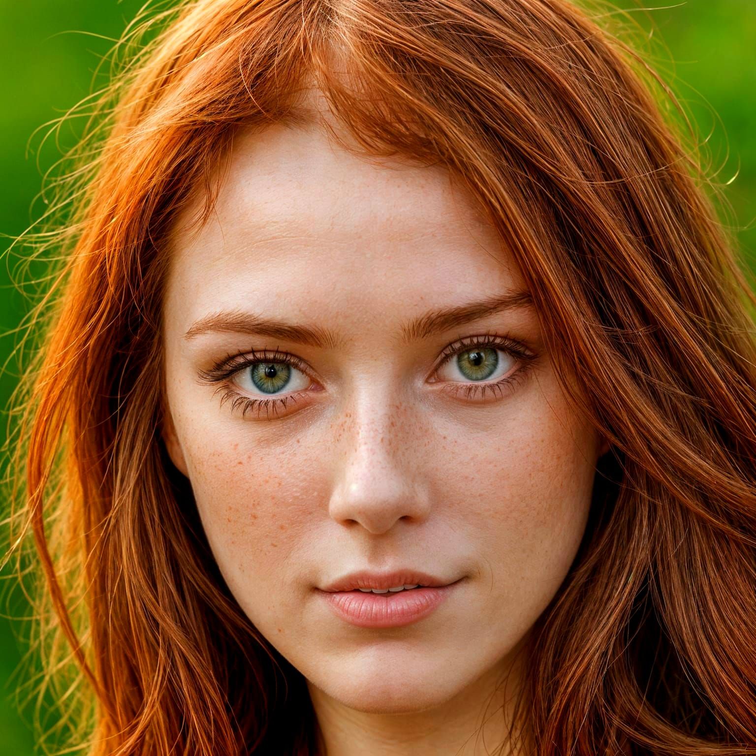 Ethereal Portrait of a Redheaded Beauty