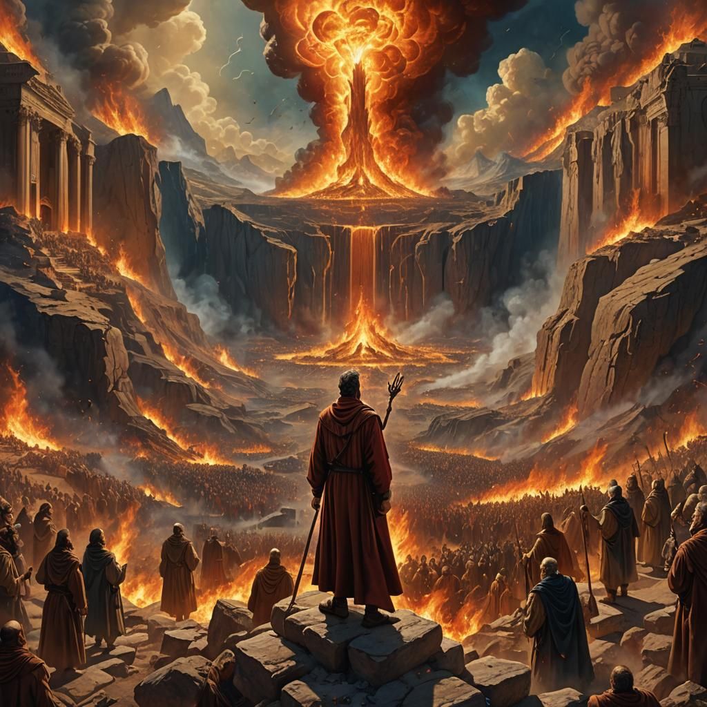 Elijah Confronts Baal Prophets on Mount Carmel