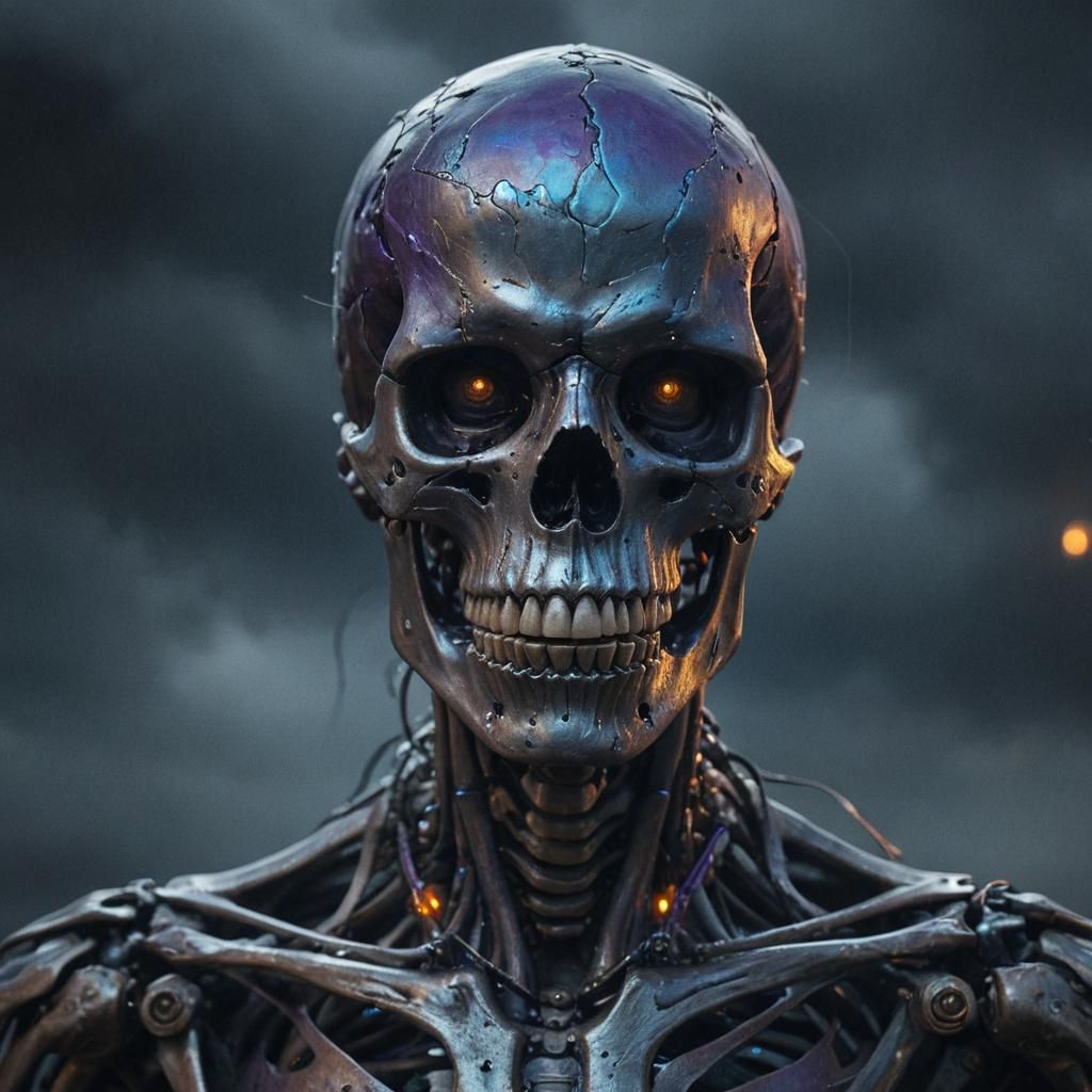 Adamantium Skeleton Concept Art in Fantasy Style