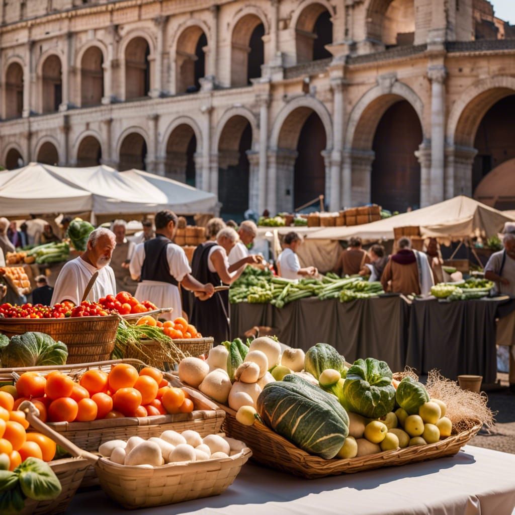 Beautiful farmers market in historic Verona.