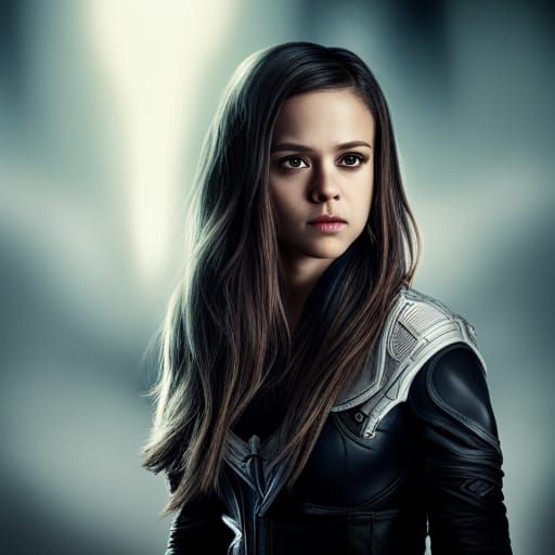 Jenna Ortega as Rogue: Hyperrealistic X-Men Art