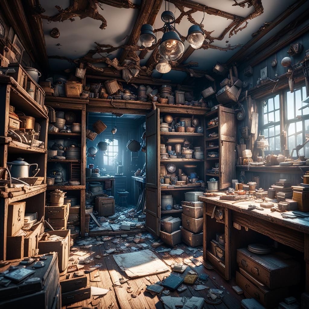 Extreme Hoarders Home in 3D Game Style