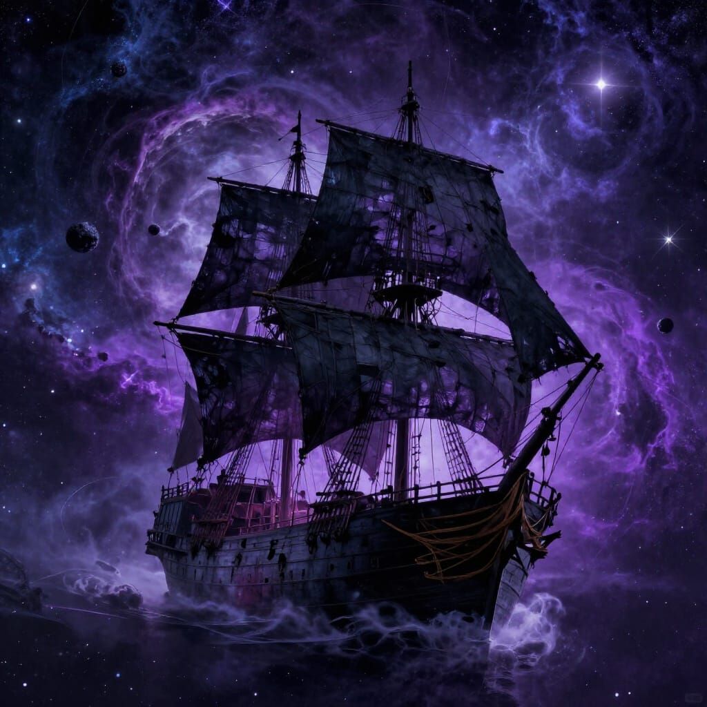 Spectral Ghost Ship Navigating Cosmic Nebulae