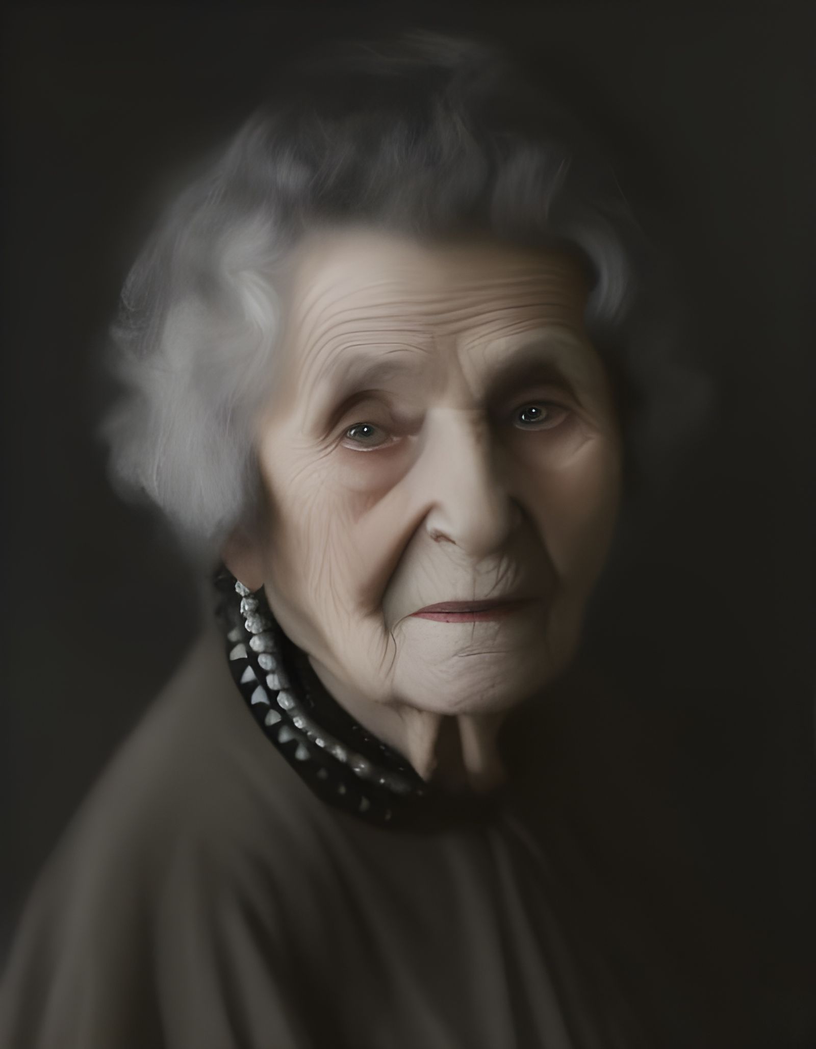Old Lady (in the style of Grzegorz Przybyś)