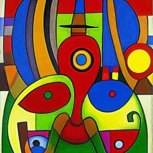 Surreal Colorful Object: Modern Art Representation