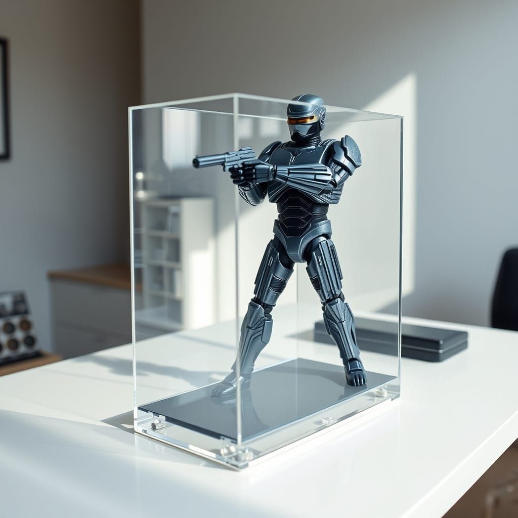 RoboCop Action Figure in Acrylic Display Case