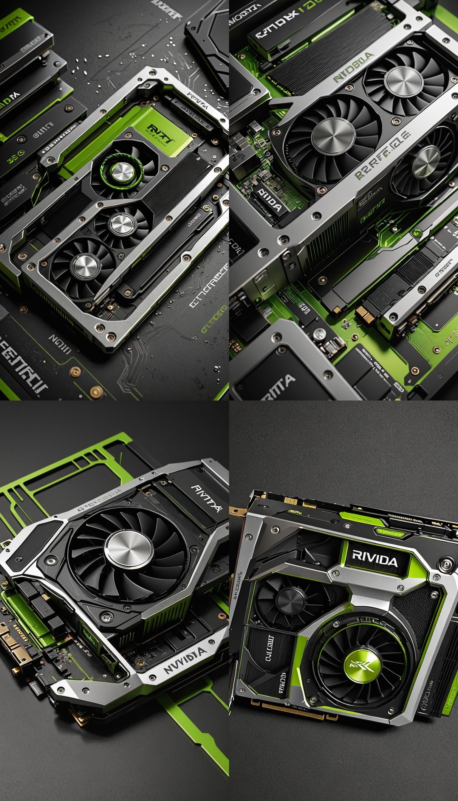 Realistic 3D NVIDIA GeForce RTX 2080 Ti Rendering