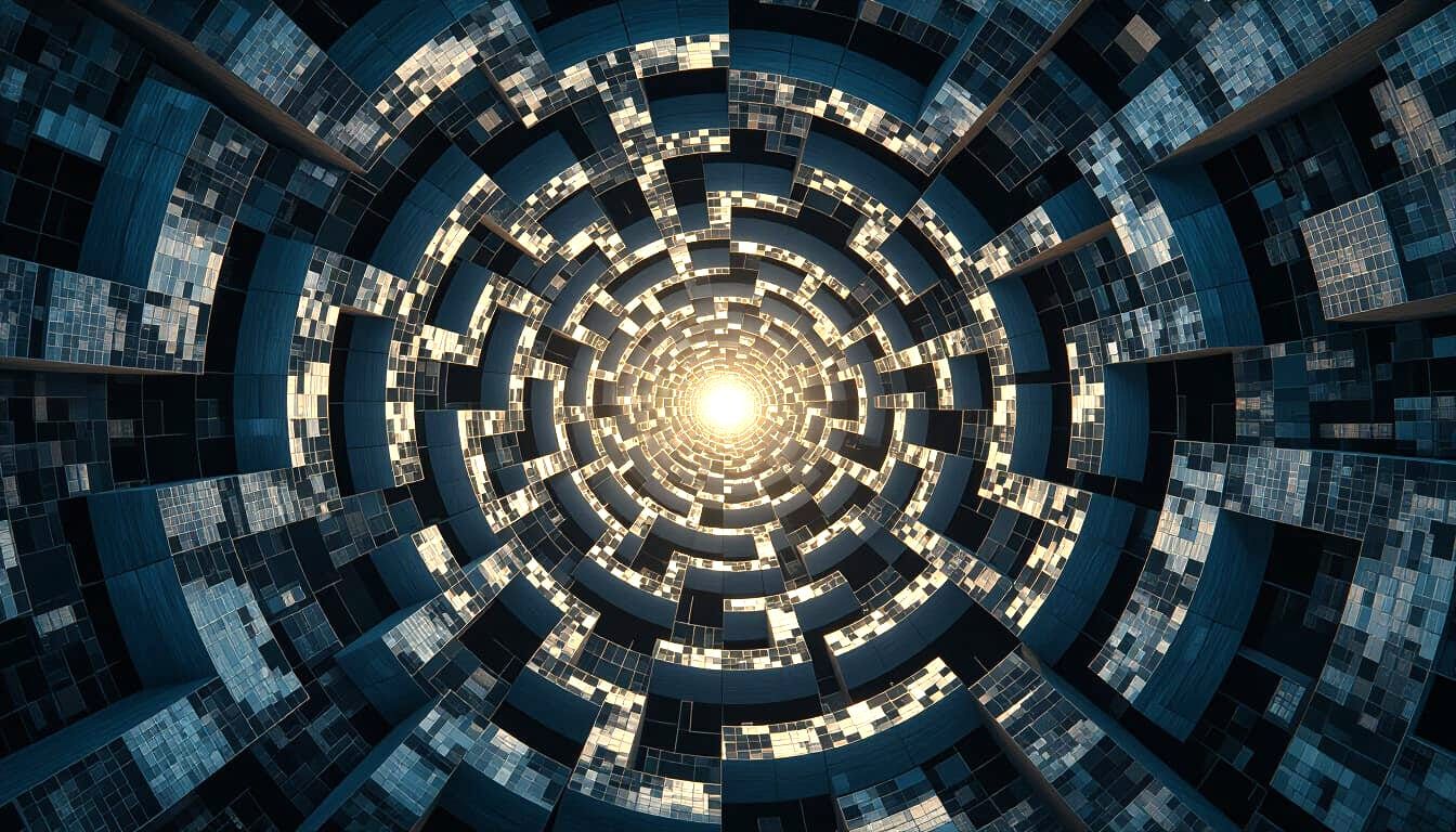 Mind Labyrinth: Fractured Thoughts in Ethereal Twilight