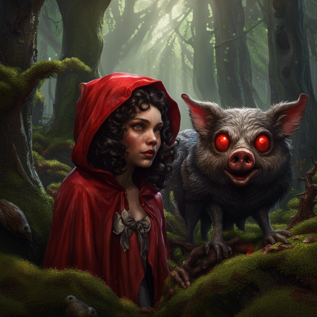 Red Riding Hood With Pig