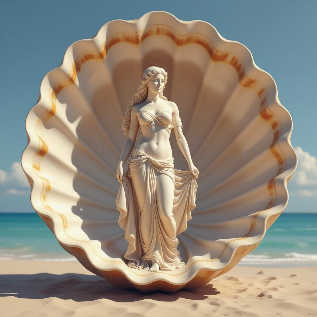 Aphrodite in Giant Seashell