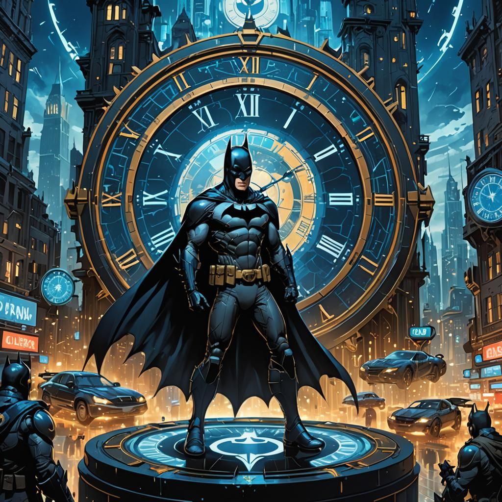 Batman and Cassandra Cain in Quantum City