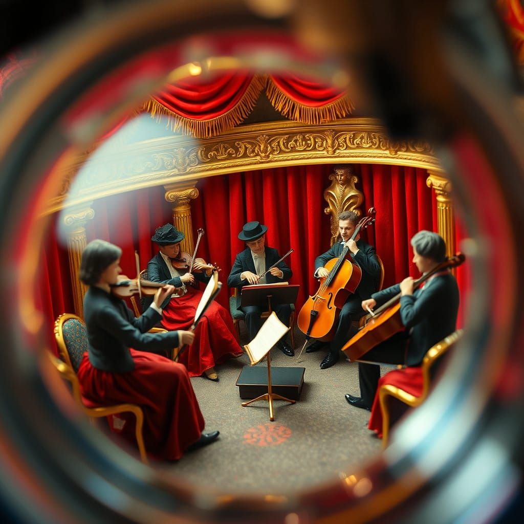 Surreal Miniature Opera House Teeming with Life