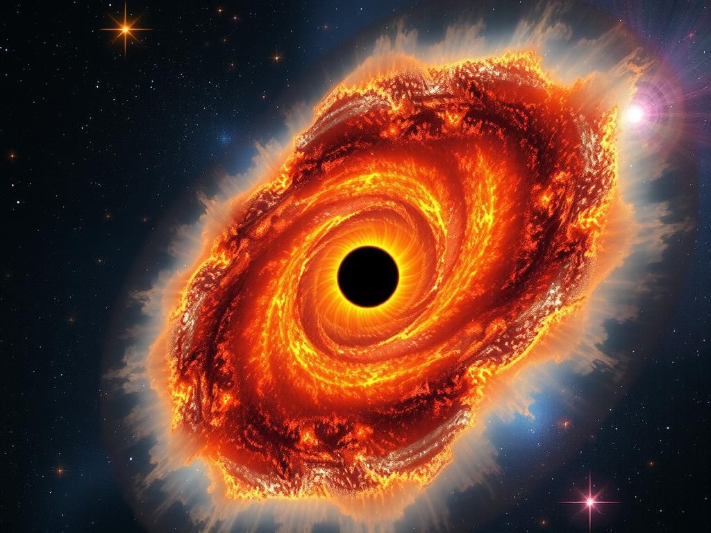 Sagittarius A* Black Hole Abstract Art