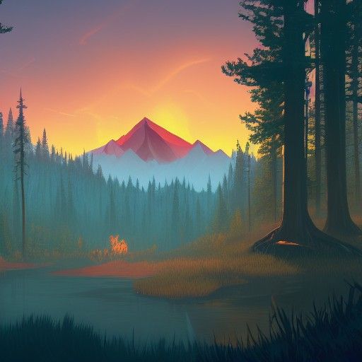 Delilah From Firewatch: Detailed Matte Painting