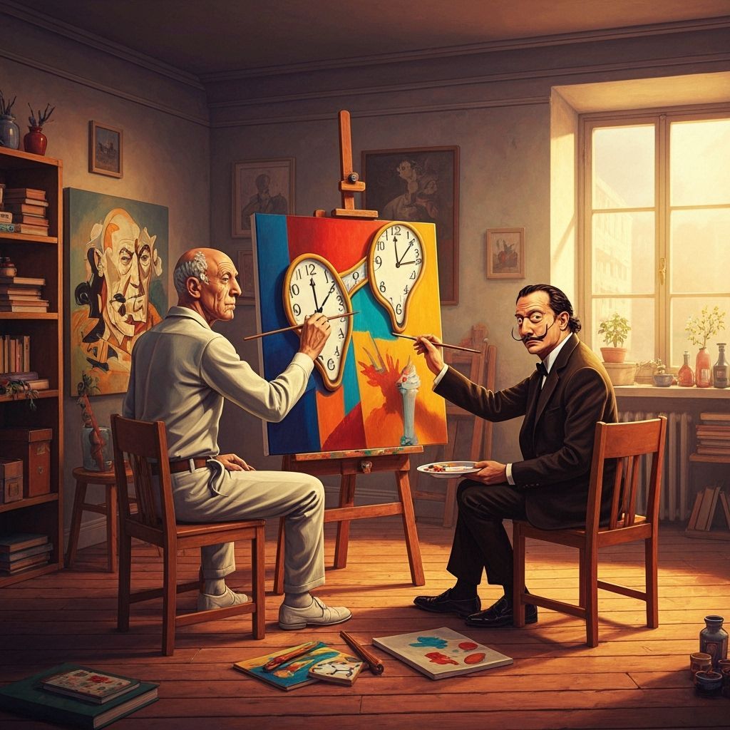 Picasso & Dali Collaboration in Neo-Surrealist Den