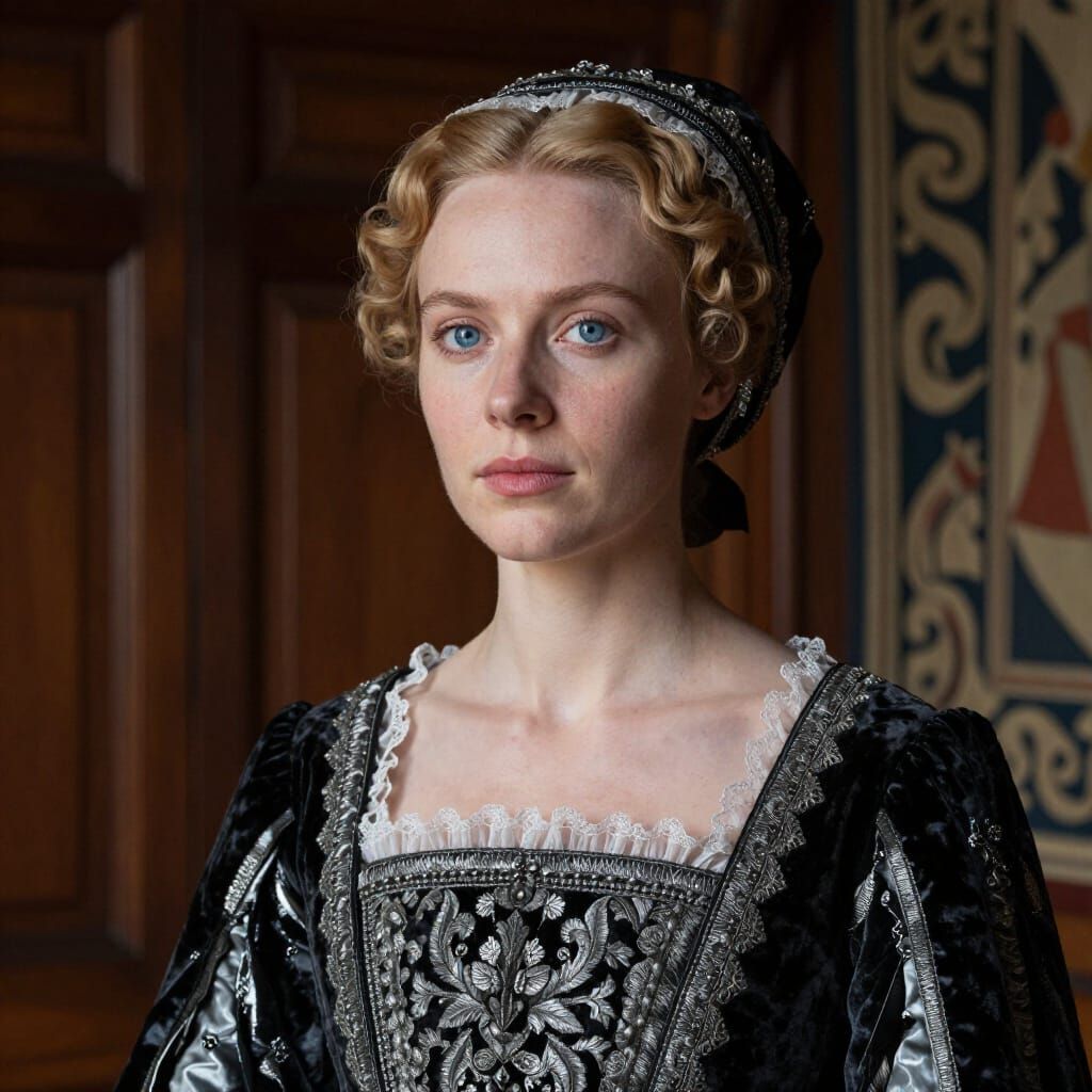 Photorealistic Portrait of Duchess Margaret Audley in 1564