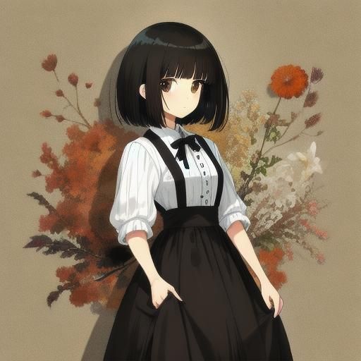 Portrait of a Girl with Short Hair