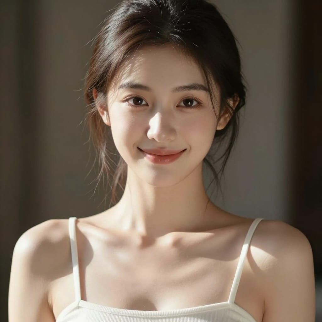 Hyperrealistic Portrait of a Young Woman