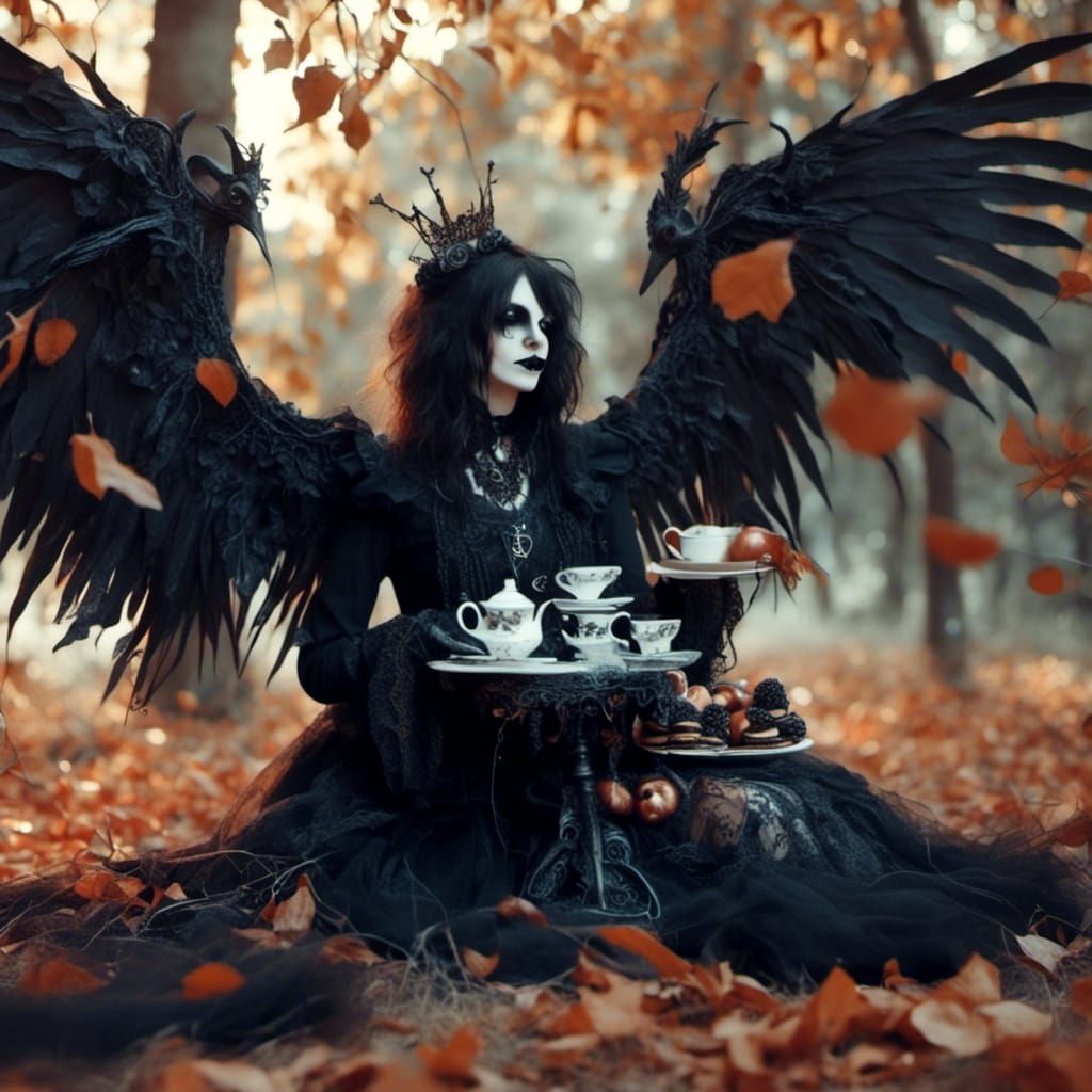 Gothic Tea Party in Glam Style