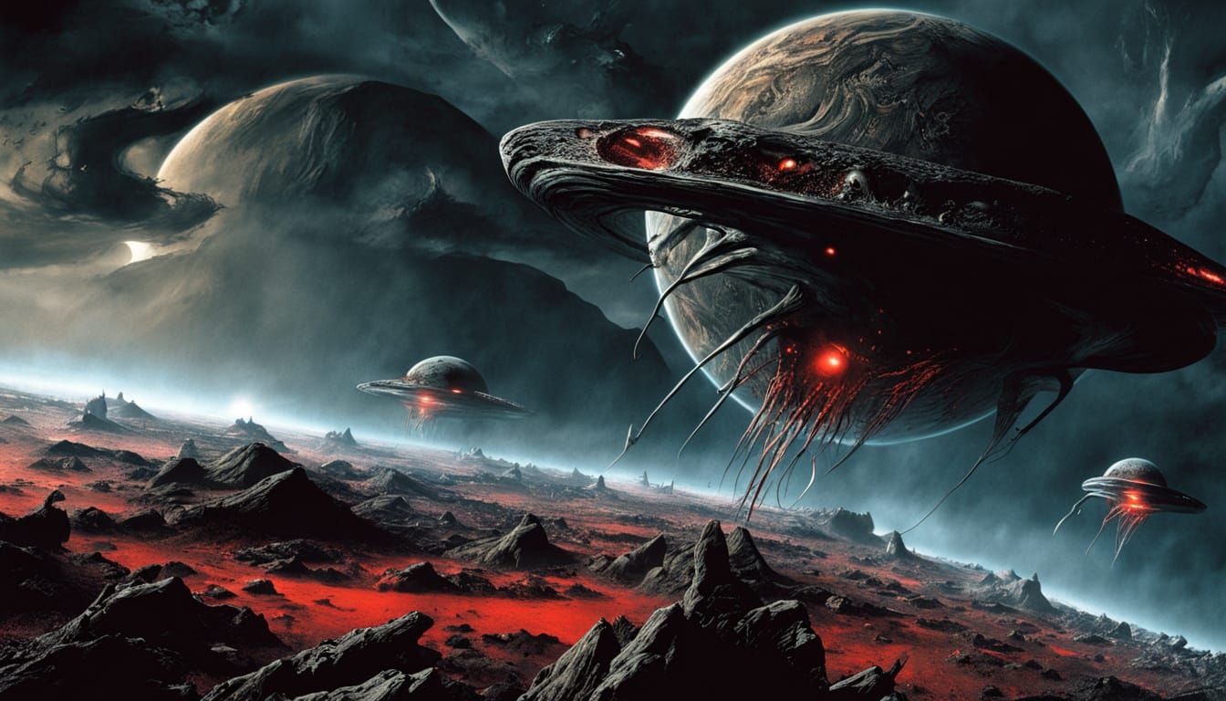 Giant Planet Eater Storms Through Space in a Dark Sci-Fi Nig...